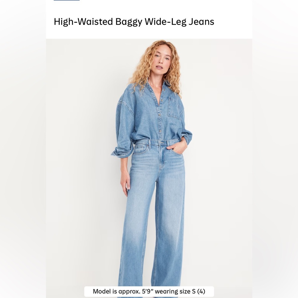 Old Navy Extra High Rise Wide leg size 
16 TALL